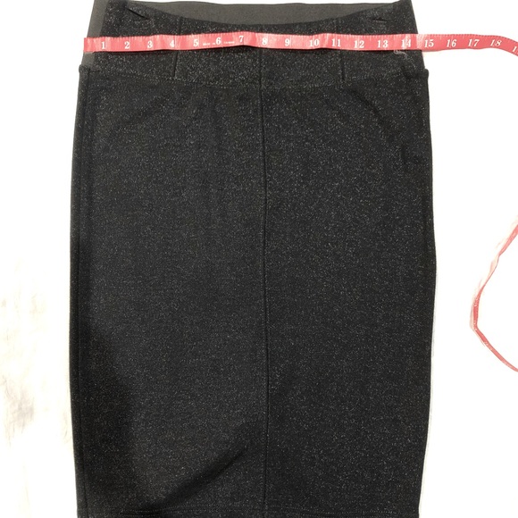 BOOM BOOM JEANS black sparkle pencil skirt sizeS NWOT unused - Picture 9 of 10